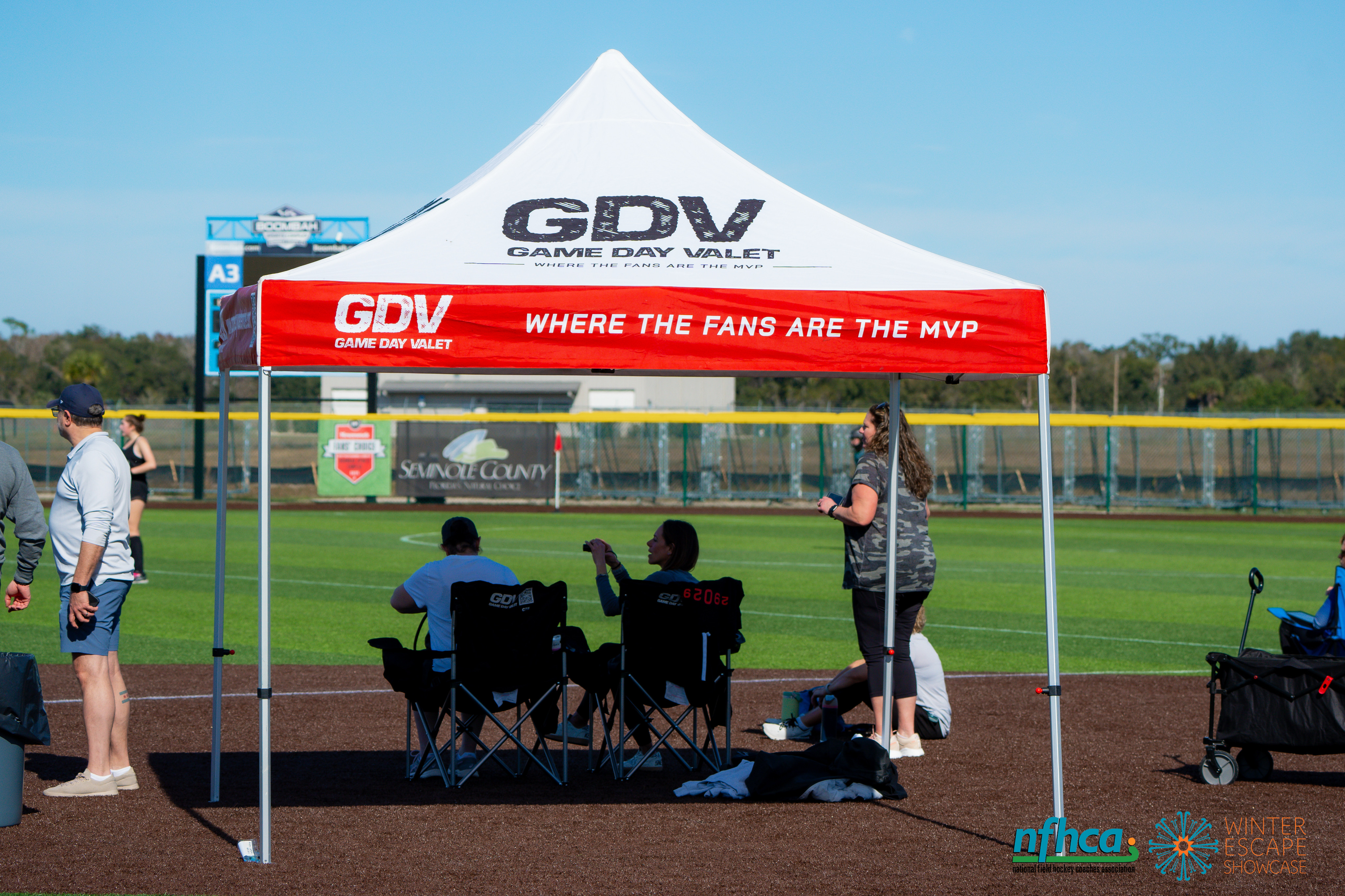 GDV sideline setup at a tournament